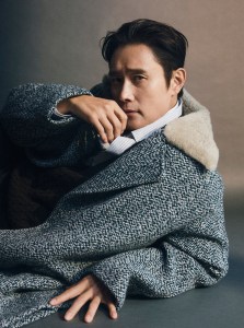 Wool and Cashmere Coat, Dark Brown Oasi Cashmere V-neck top, Pinstriped Centoventimila Cotton Shirt, Macro-striped Centoventimila Cotton Shirt All ZEGNA
