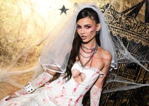 Victoria Justice at Victoria Justice’s ‘Love Zombie’ Halloween Party & Single Release powered by Rumor and Casablanca Karaoke held at Bar Jubilee on October 21, 2025 in Los Angeles, California.