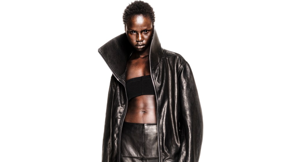 A Rick Owens look exclusively for Bergdorf Goodman.