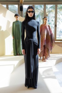 A look from Arwa Al Banawi Fall 2025 at Riyadh Fashion Week.