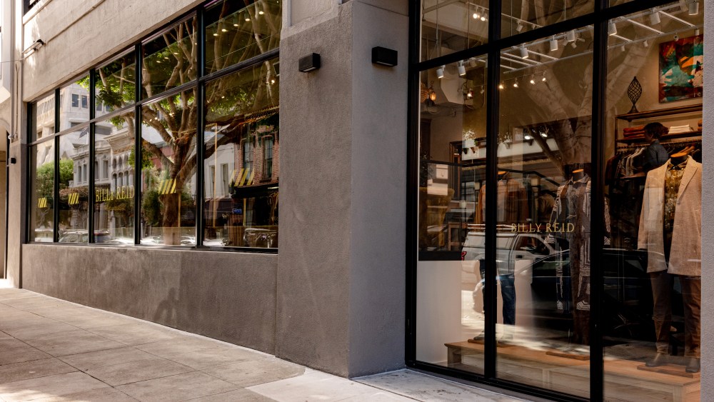 The expanded storefront for Billy Reid in San Francisco.