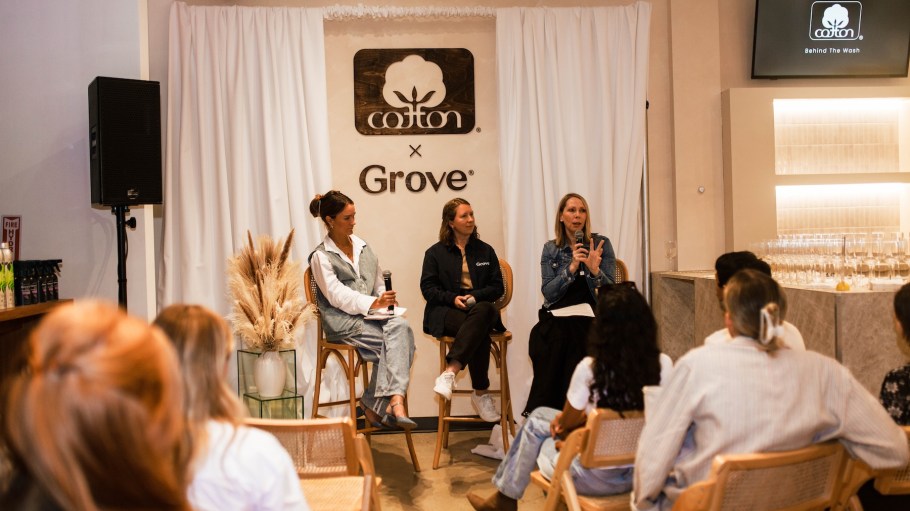 The “Cotton Incorporated x Grove Collaborative: Behind the Wash” fireside was held on Oct. 8 at Launderette in Williamsburg.