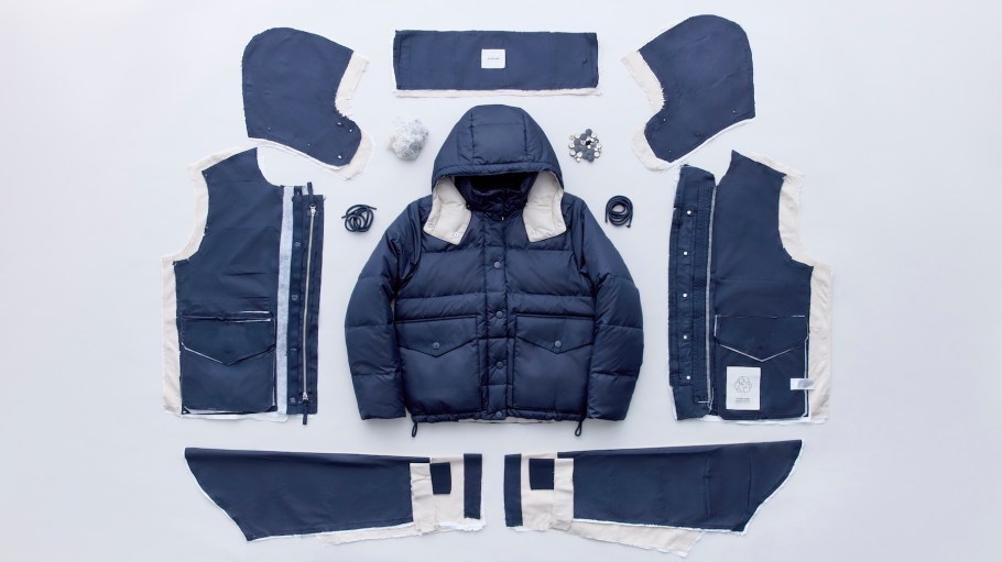 Everlane’s EverPuff is the brand’s most circular outerwear offering yet, “built from the past, made to last and designed for the future.”
