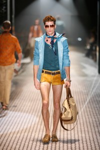 A model on the runway at Gucci's spring 2007 show. (Photo by Fairchild Archive/Penske Media via Getty Images)