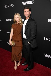 Melissa Roxburgh and Sean O'Pry at the WWD Honors held at Cipriani South Street on October 28, 2025 in New York, New York. (Photo by Bryan Bedder/WWD via Getty Images)