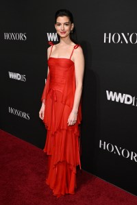 Anne Hathaway at the WWD Honors held at Cipriani South Street on October 28, 2025 in New York, New York. (Photo by Bryan Bedder/WWD via Getty Images)