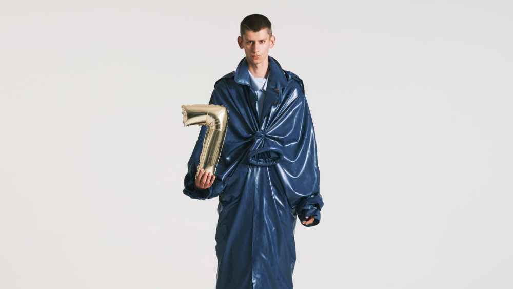 A look from Lucas Emilio Brunner, the winner of the fashion Grand Prize at the 40th Hyères festival