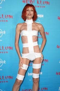 Valentina Sampaio at Heidi Klum's 24th Annual Halloween Party held at the Hard Rock Hotel New York on October 31, 2025 in New York, New York.