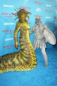Tom Kaulitz and Heidi Klum at Heidi Klum's 24th Annual Halloween Party held at the Hard Rock Hotel New York on October 31, 2025 in New York, New York.