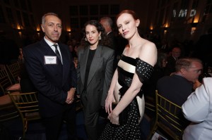 Allesandro Valenti, Sara Moonves and Karen Elson