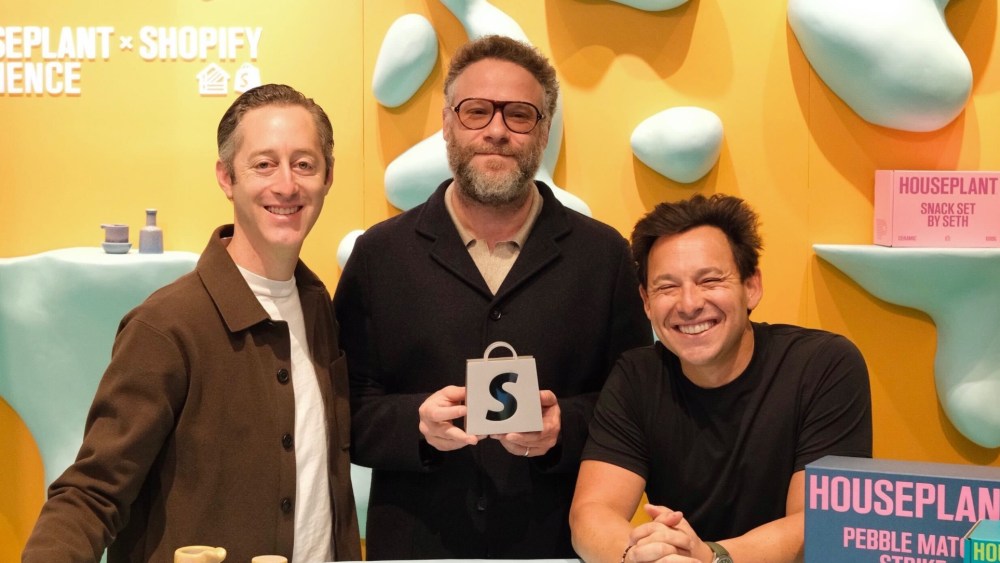 Seth Rogen at the Houseplant pop-up.
