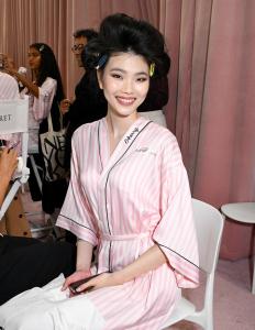 Yoon Young Bae at the 2025 Victoria’s Secret Fashion Show held at Steiner Studios on October 15, 2025 in New York, New York.