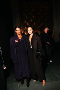 Tamron Hall, Sai De Silva at God's Love We Deliver Golden Heart Awards held at The Cathedral of St. John on October 20, 2025 in New York, New York.