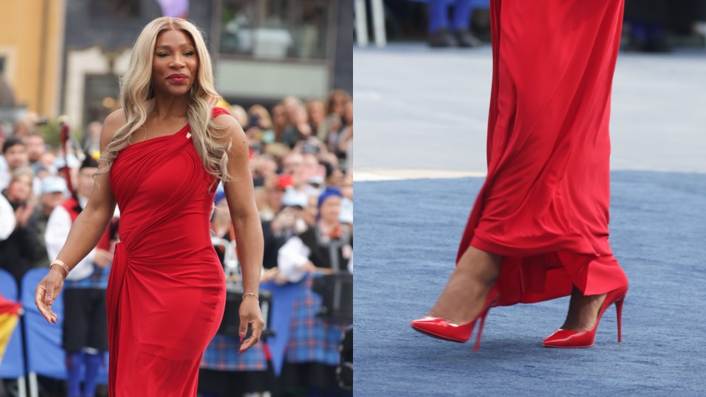 Serena Williams attended the Princesa De Asturias Awards on Friday night in glossy red heels.
