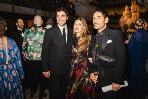 Zac Posen, Marisa Tomei, and James Kaliardos