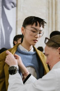Backstage at Acne Studios Spring 2026 Ready-to-Wear Collection at Paris Fashion Week