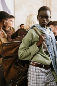 Backstage at Acne Studios Spring 2026 Ready-to-Wear Collection at Paris Fashion Week