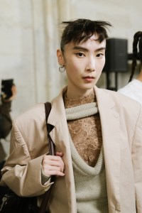 Backstage at Acne Studios Spring 2026 Ready-to-Wear Collection at Paris Fashion Week