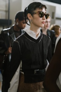 Backstage at Acne Studios Spring 2026 Ready-to-Wear Collection at Paris Fashion Week