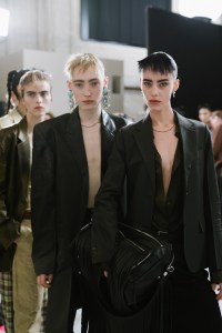 Backstage at Acne Studios Spring 2026 Ready-to-Wear Collection at Paris Fashion Week