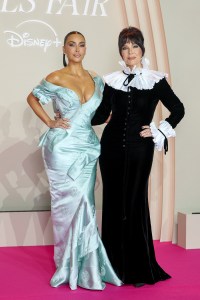 PARIS, FRANCE - OCTOBER 21: Kim Kardashian and Kris Jenner attend the "All's Fair" Disney+ Premiere at Maison de La Chimie on October 21, 2025 in Paris, France.  (Photo by Pascal Le Segretain/Getty Images)