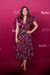 Carla Gallo at the “All’s Fair” Los Angeles series premiere held at DGA Theater on October 16, 2025 in Los Angeles, California.