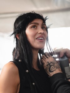 Backstage at Ann Demeuleester Spring 2026 Ready-to-Wear Collection at Paris Fashion Week