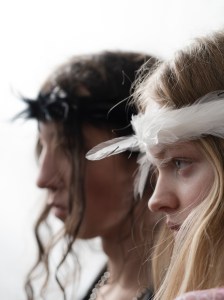 Backstage at Ann Demeuleester Spring 2026 Ready-to-Wear Collection at Paris Fashion Week