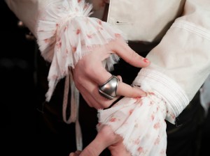 Backstage at Ann Demeuleester Spring 2026 Ready-to-Wear Collection at Paris Fashion Week