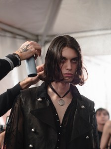 Backstage at Ann Demeuleester Spring 2026 Ready-to-Wear Collection at Paris Fashion Week
