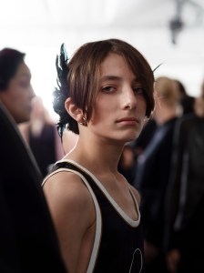 Backstage at Ann Demeuleester Spring 2026 Ready-to-Wear Collection at Paris Fashion Week