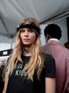 Backstage at Ann Demeuleester Spring 2026 Ready-to-Wear Collection at Paris Fashion Week