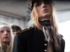 Backstage at Ann Demeuleester Spring 2026 Ready-to-Wear Collection at Paris Fashion Week