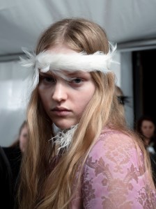 Backstage at Ann Demeuleester Spring 2026 Ready-to-Wear Collection at Paris Fashion Week
