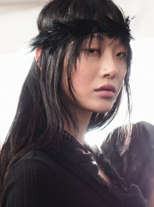 Backstage at Ann Demeuleester Spring 2026 Ready-to-Wear Collection at Paris Fashion Week