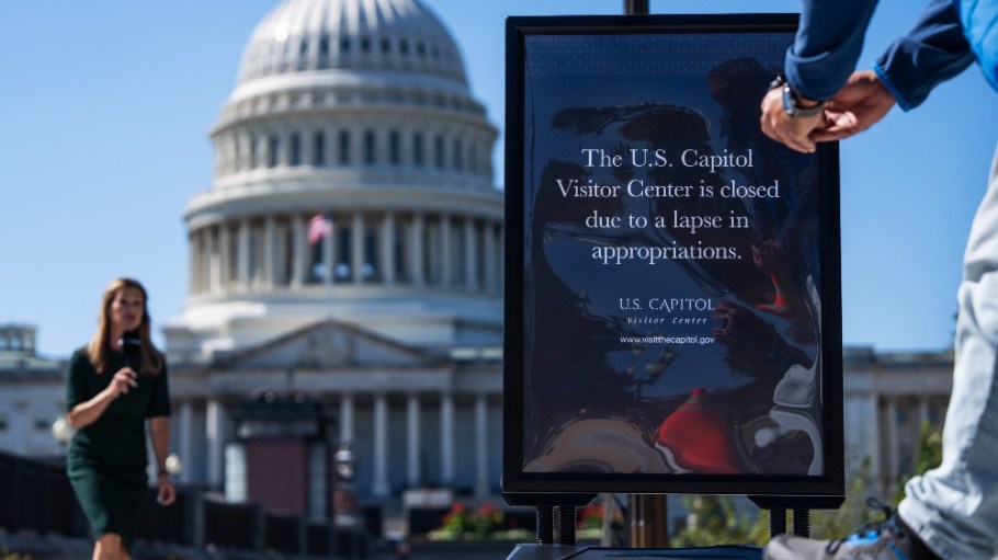 The U.S. Capitol Visitor Center closed due to the government shutdown on Oct. 1.