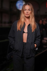 Margot Robbie at the Chanel fashion show as part of Spring/Summer 2026 Paris Fashion Week held at Grand Palais on October 06, 2025 in Paris, France.