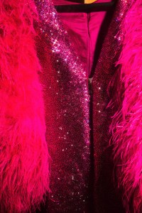 Christian Cowan and his designs for the broadway show Queen of Versailles backstage at the St.James Theater.