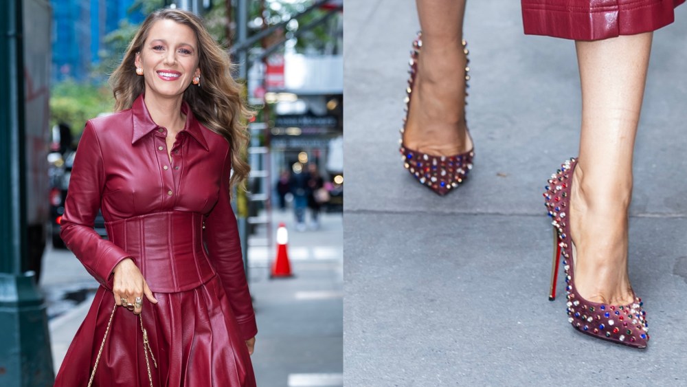 Blake Lively is seen in Midtown on Monday in New York City.