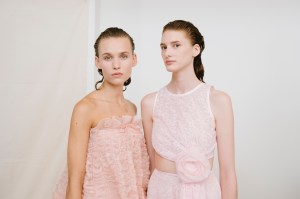 Backstage at Giambattista Valli Spring 2026 Ready-to-Wear Collection at Paris Fashion Week