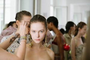 Backstage at Giambattista Valli Spring 2026 Ready-to-Wear Collection at Paris Fashion Week