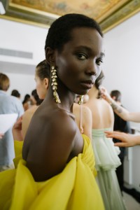 Backstage at Giambattista Valli Spring 2026 Ready-to-Wear Collection at Paris Fashion Week