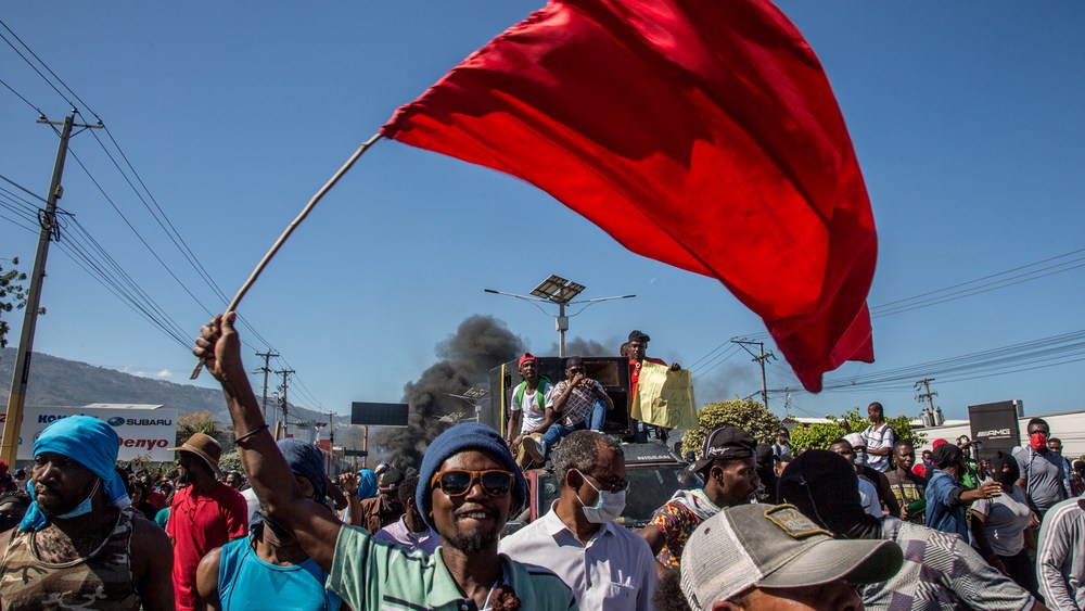 Haiti workers protest