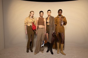 Backstage at Hermès Spring 2026 Ready-to-Wear Collection at Paris Fashion Week