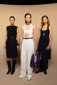 Backstage at Hermès Spring 2026 Ready-to-Wear Collection at Paris Fashion Week