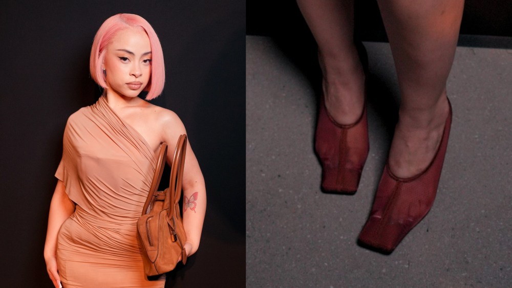 Ice Spice at the Stella McCartney fashion show as part of spring 2026 Paris Fashion Week on Tuesday in Paris, France.