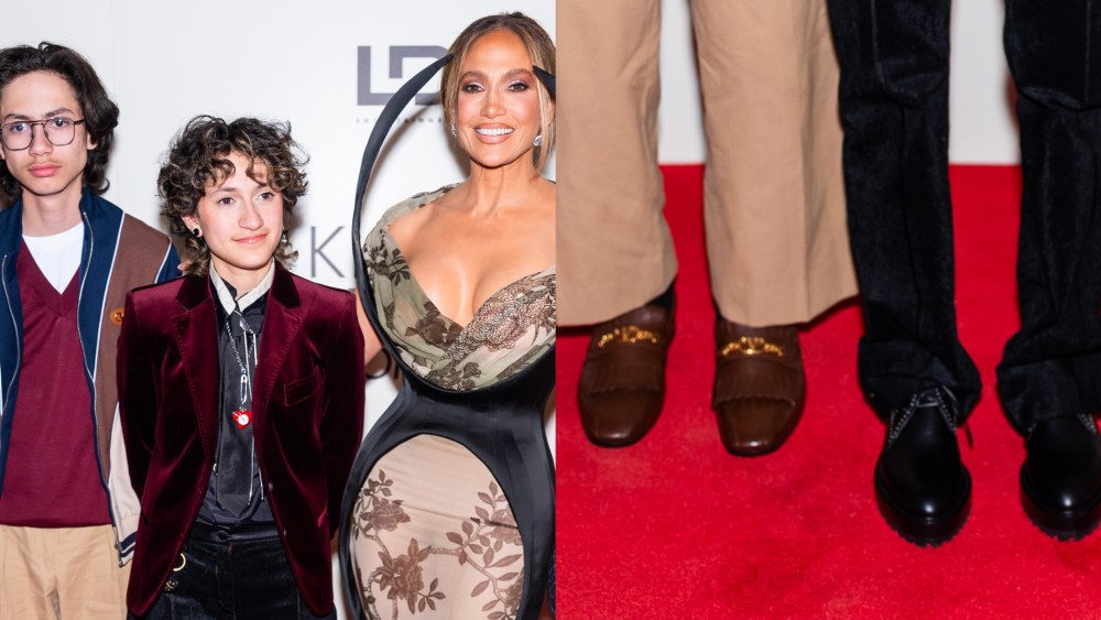 Max Muniz, Emme Muniz and Jennifer Lopez kids attends the "Kiss of the Spider Woman" New York Screening at The Shed on Monday in New York City.