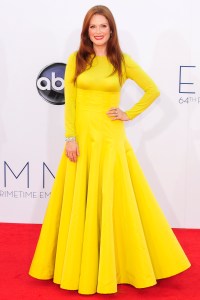 In Dior at the 2012 Emmy Awards.