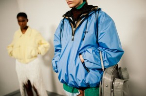 Backstage at Loewe Spring 2026 Ready-to-Wear Collection at Paris Fashion Week