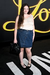 Megan Stalter at HBO's "I Love LA" Los Angeles Premiere held at Paramount Studios on October 28, 2025 in Los Angeles, California.